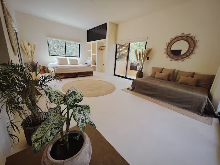 Cajmere Suite — wide view across the suite from the entry